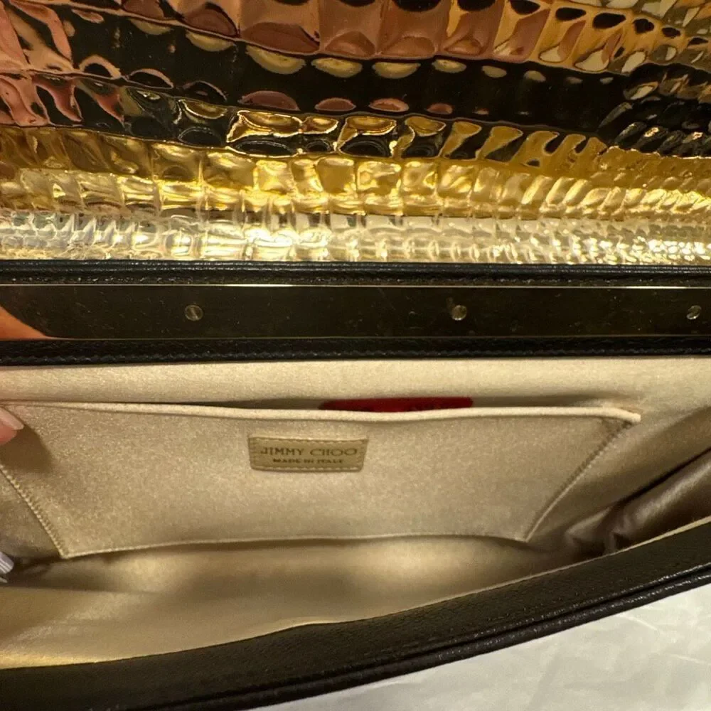 Jimmy Choo Leather Clutch Black